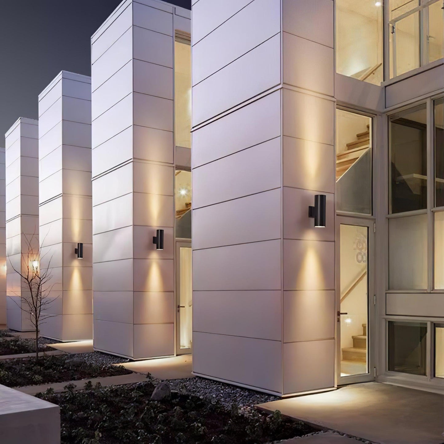 Cylindrical Outdoor Wall Light - Weatherproof, Energy-Efficient LED
