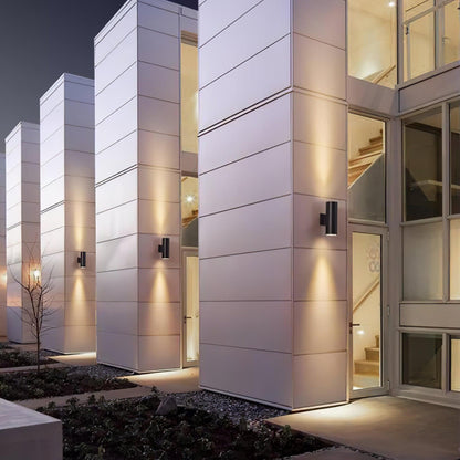 Cylindrical Outdoor Wall Light - Weatherproof, Energy-Efficient LED