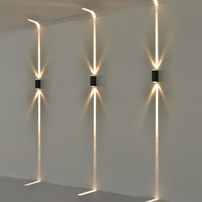 Cylindrical Outdoor Wall Light - Weatherproof, Energy-Efficient LED