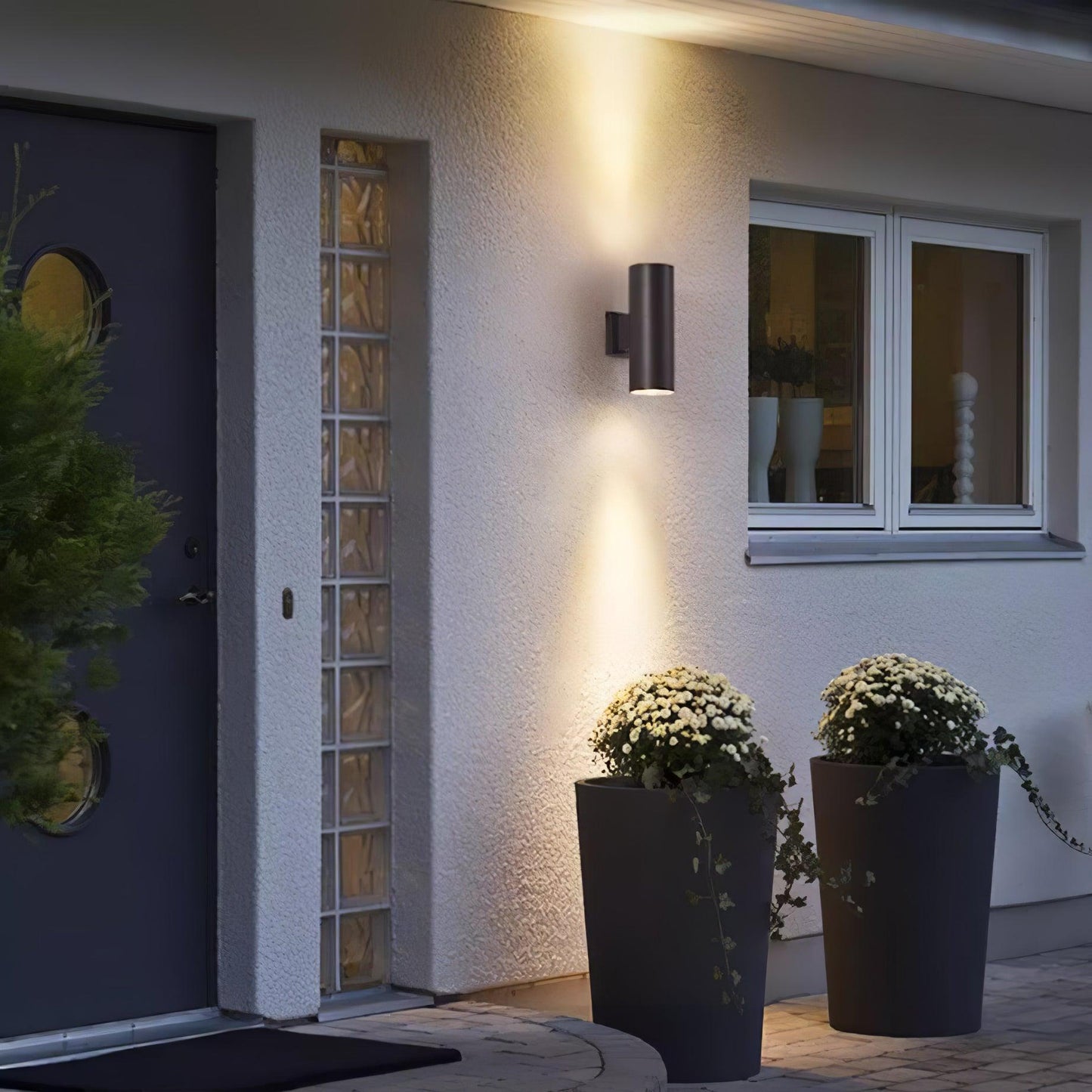 Cylindrical Outdoor Wall Light - Weatherproof, Energy-Efficient LED