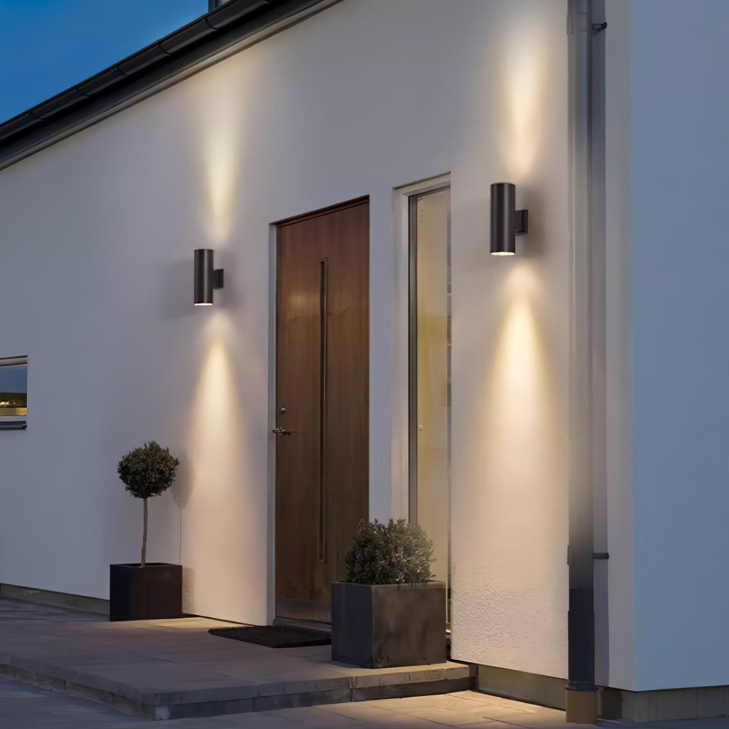 Cylindrical Outdoor Wall Light - Weatherproof, Energy-Efficient LED