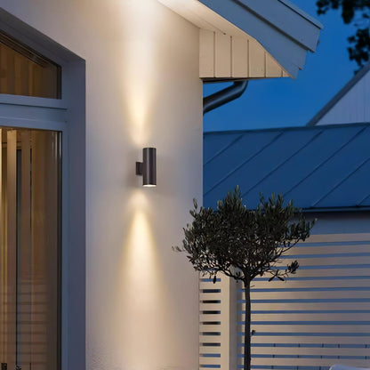 Cylindrical Outdoor Wall Light - Weatherproof, Energy-Efficient LED