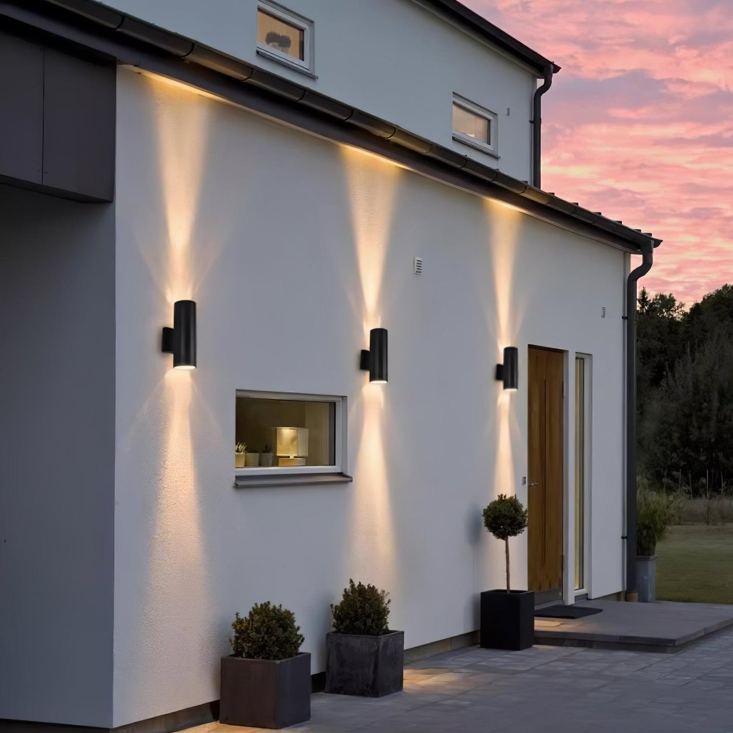 Cylindrical Outdoor Wall Light - Weatherproof, Energy-Efficient LED