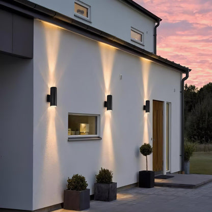 Cylindrical Outdoor Wall Light - Weatherproof, Energy-Efficient LED