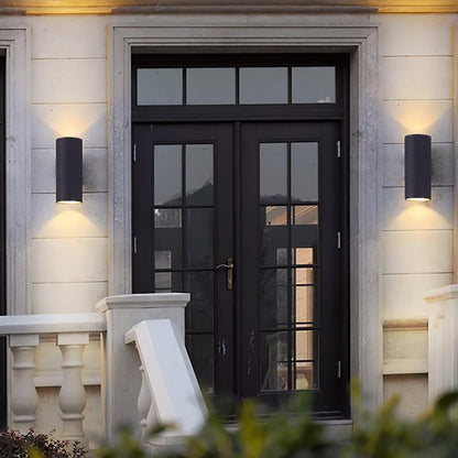 Cylindrical Outdoor Wall Light - Weatherproof, Energy-Efficient LED
