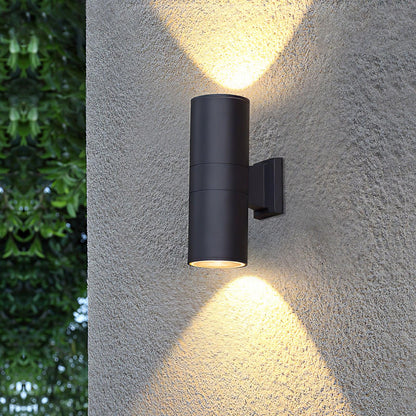 Cylindrical Outdoor Wall Light - Weatherproof, Energy-Efficient LED