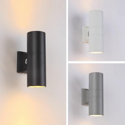 Cylindrical Outdoor Wall Light - Weatherproof, Energy-Efficient LED