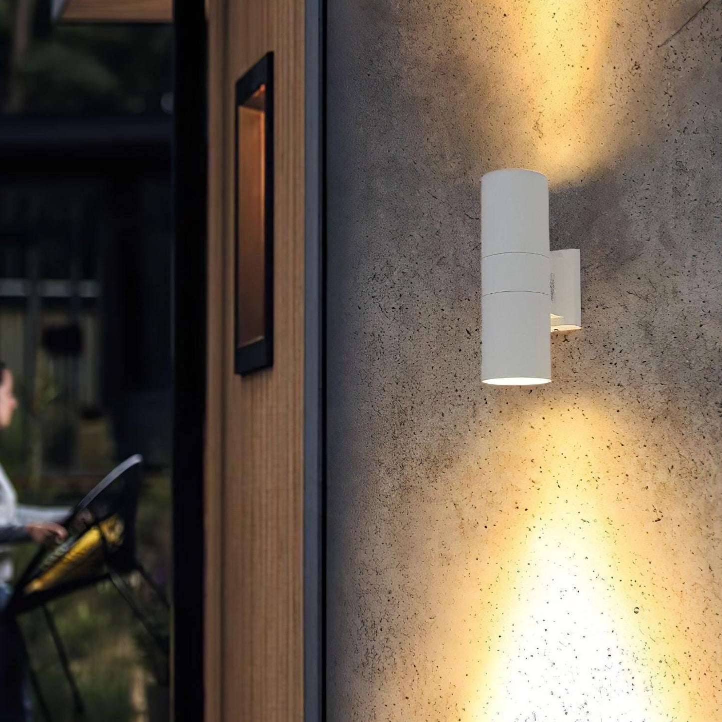 Cylindrical Outdoor Wall Light - Weatherproof, Energy-Efficient LED