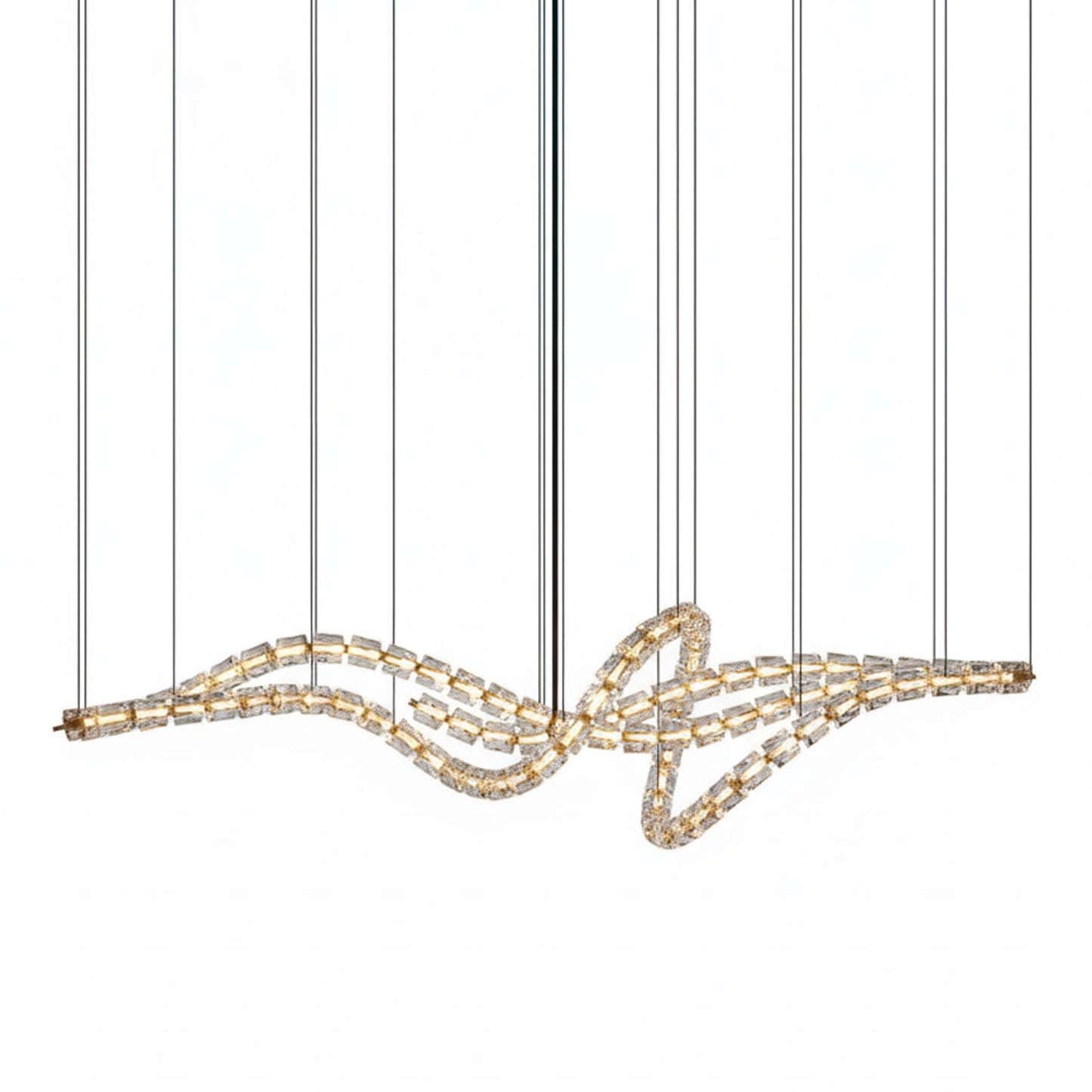 Gabriel Gold Chandelier - Elegant Design with Adjustable Brightness
