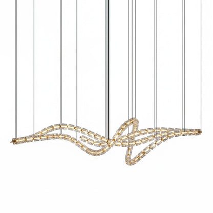 Gabriel Gold Chandelier - Elegant Design with Adjustable Brightness