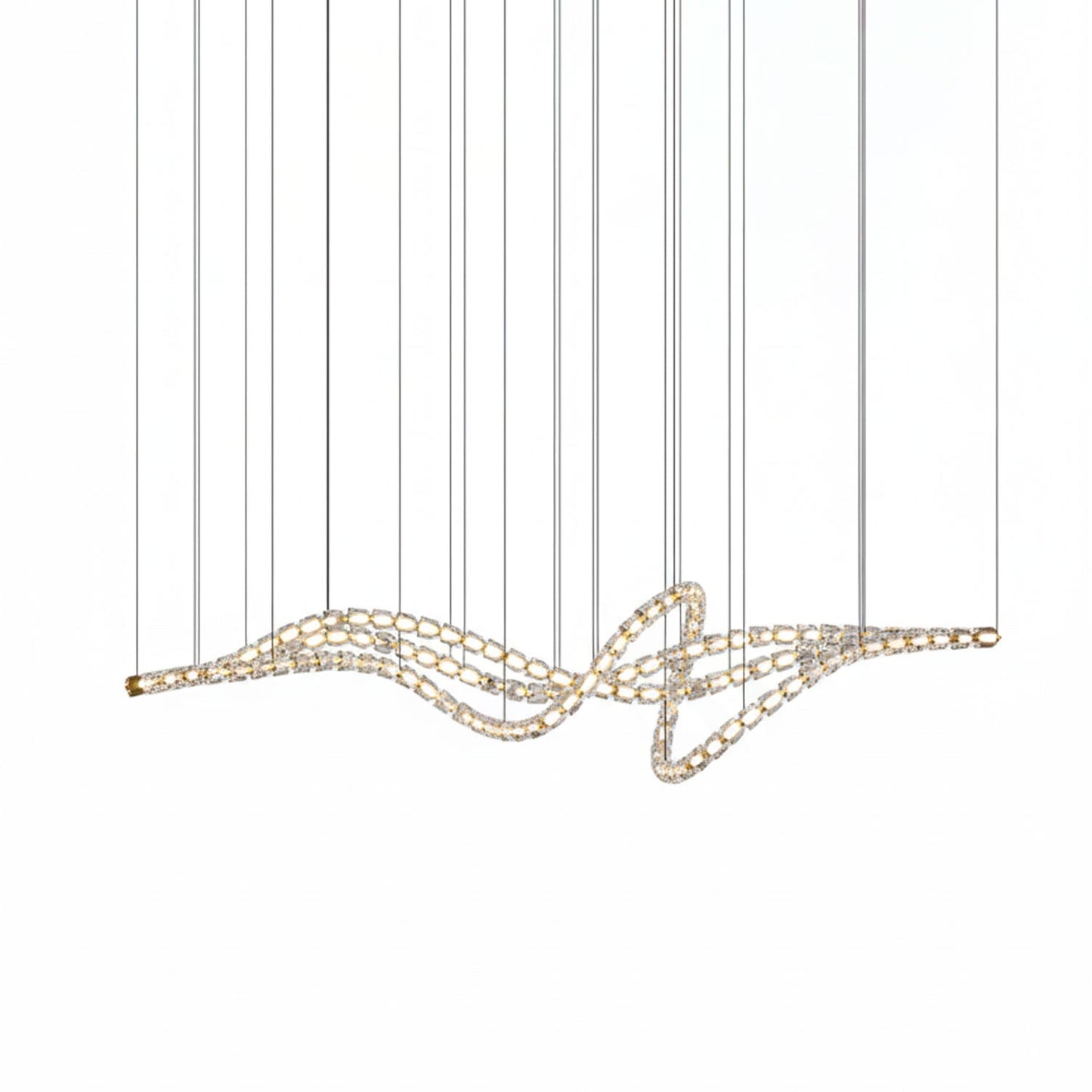 Gabriel Gold Chandelier - Elegant Design with Adjustable Brightness