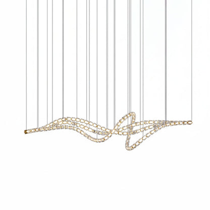 Gabriel Gold Chandelier - Elegant Design with Adjustable Brightness