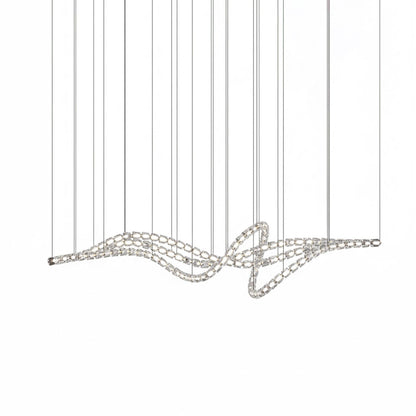 Gabriel Chrome Chandelier - Elegant Design with Adjustable Height & LE