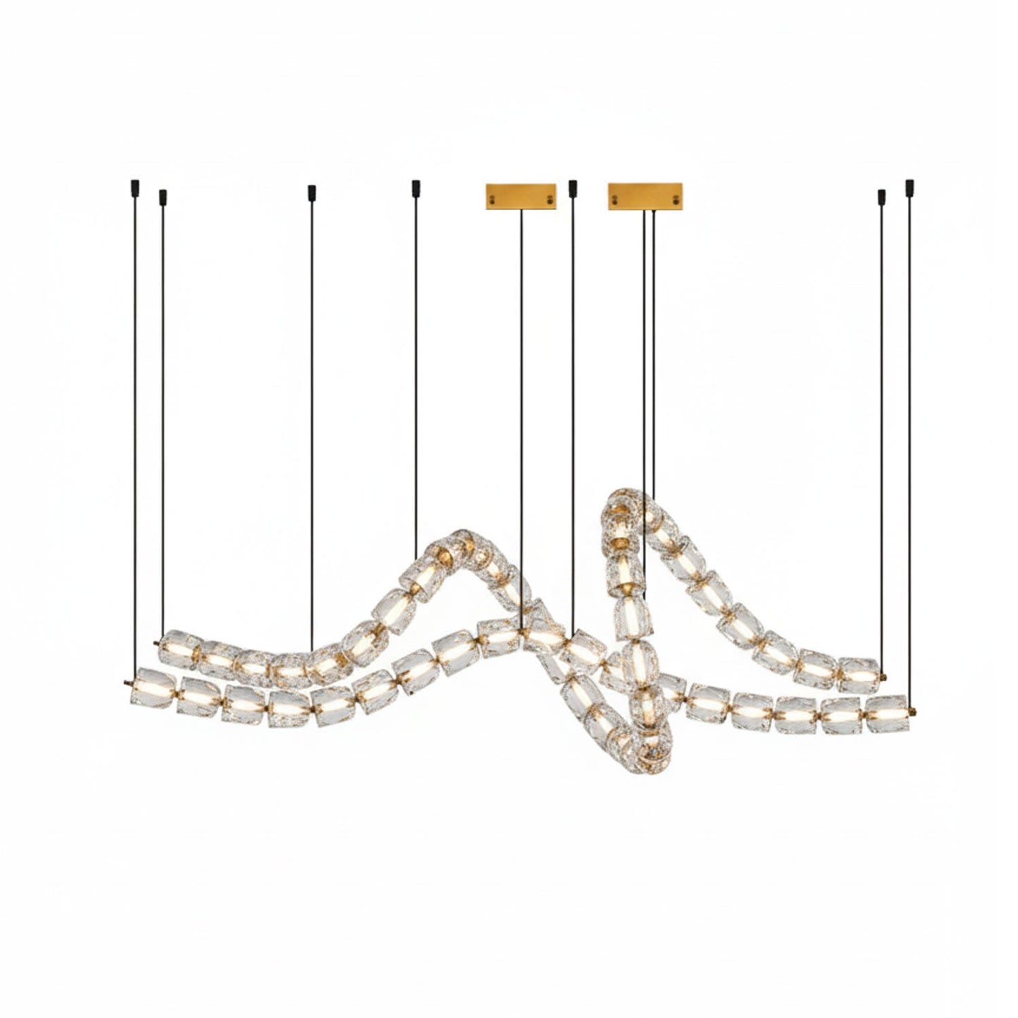 Gabriel Gold Chandelier - Elegant Design with Adjustable Brightness