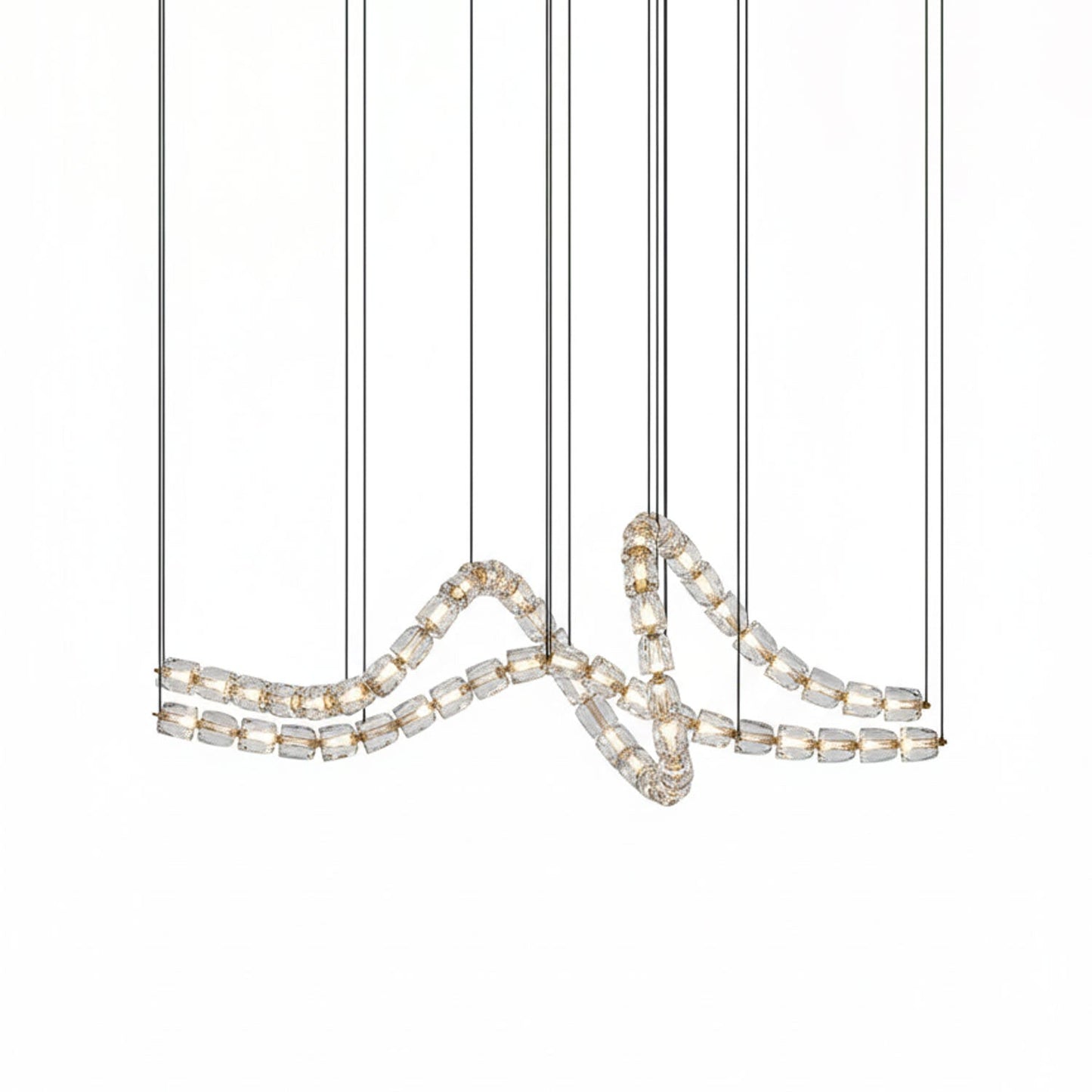 Gabriel Gold Chandelier - Elegant Design with Adjustable Brightness