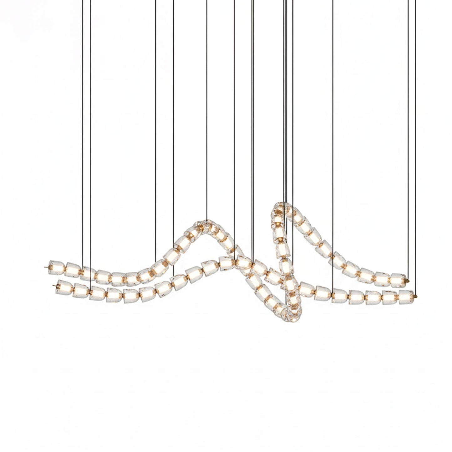 Gabriel Gold Chandelier - Elegant Design with Adjustable Brightness