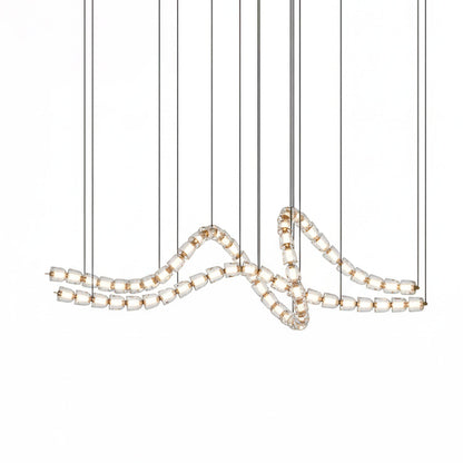 Gabriel Gold Chandelier - Elegant Design with Adjustable Brightness