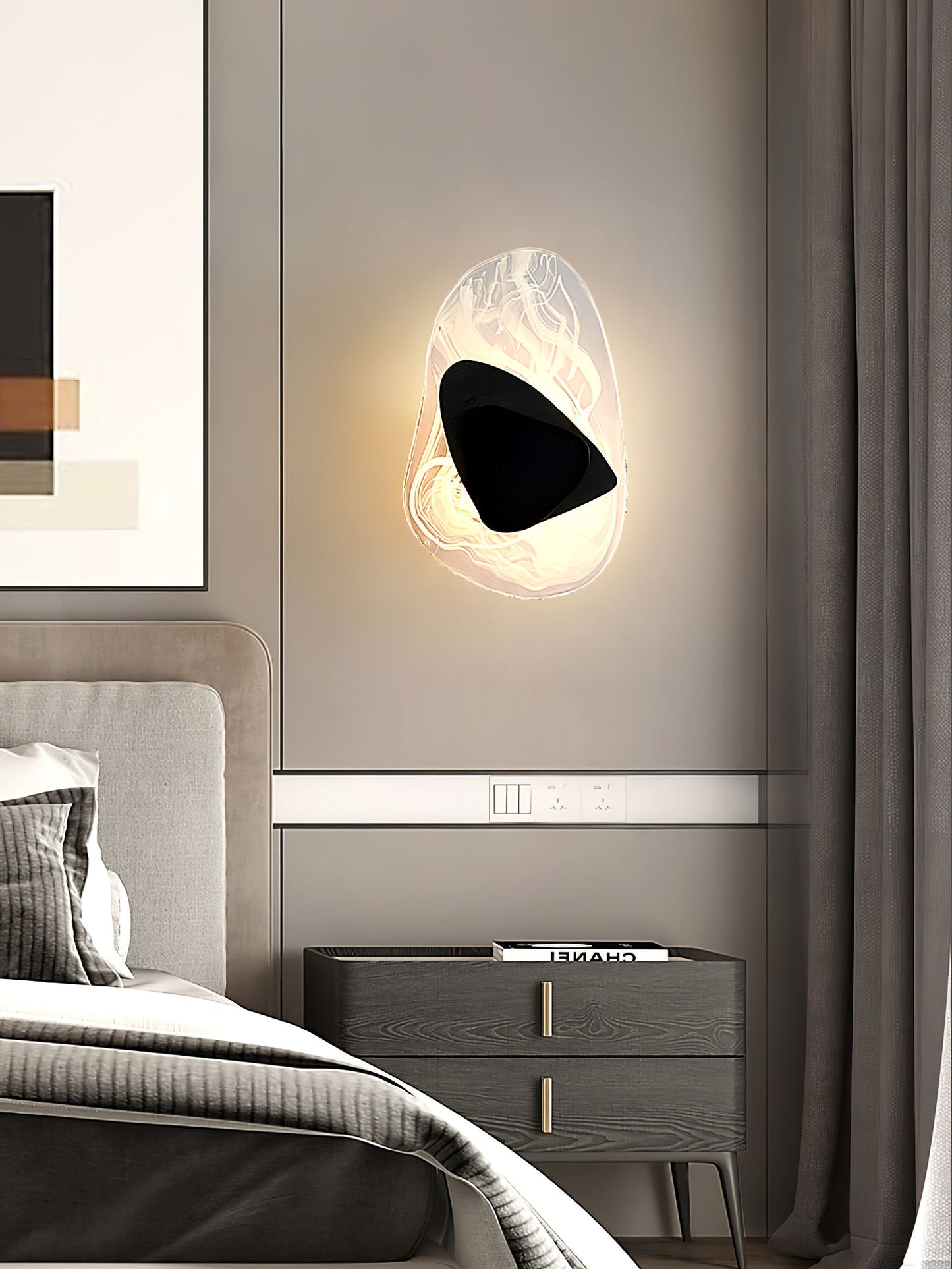 DC1725 Professional Wall Lamp with Adjustable Brightness & Modern Desi