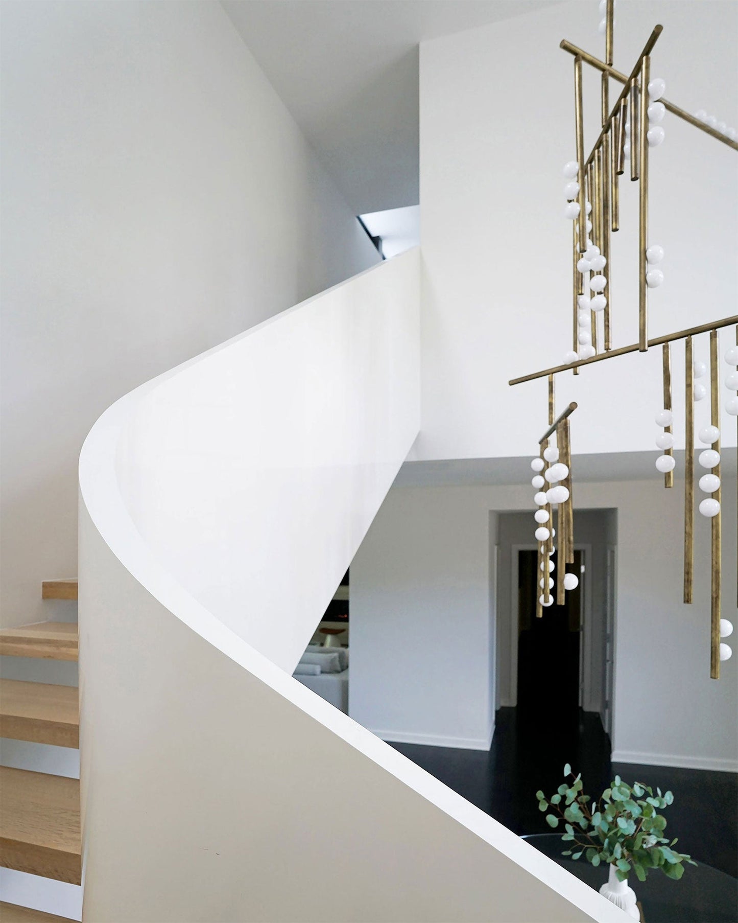 Elegant Brass Glass Drop Chandelier with Adjustable Height & LED Compa