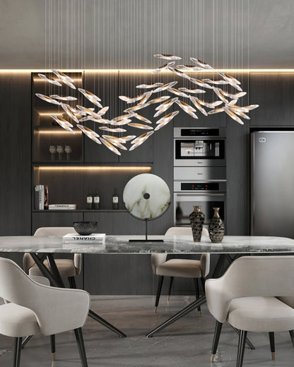 Elegant Moonlight Whispers Chandelier with Adjustable Brightness & Cry