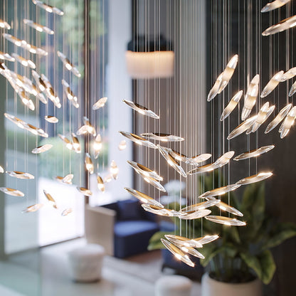 Elegant Moonlight Whispers Chandelier with Adjustable Brightness & Cry
