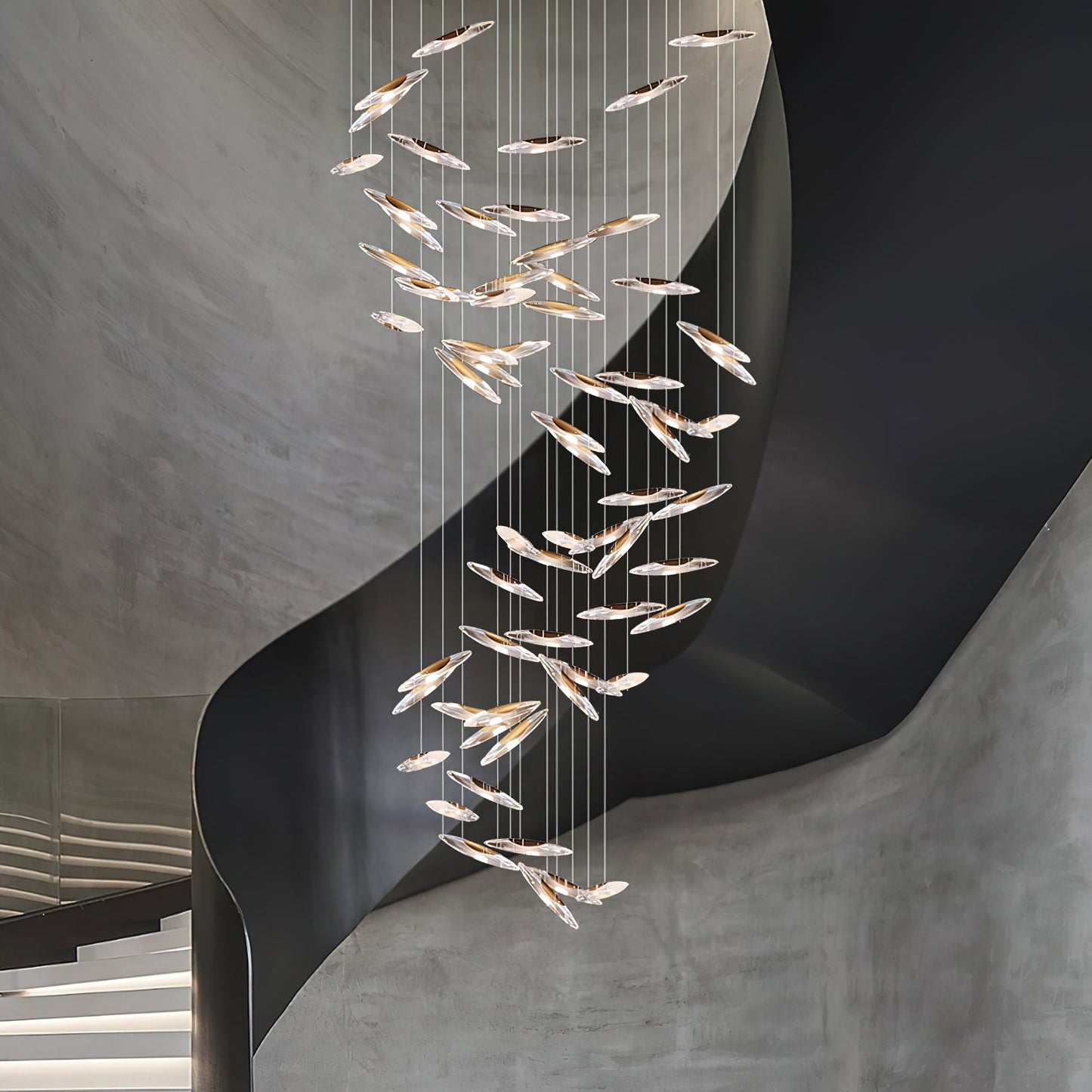 Elegant Moonlight Whispers Chandelier with Adjustable Brightness & Cry