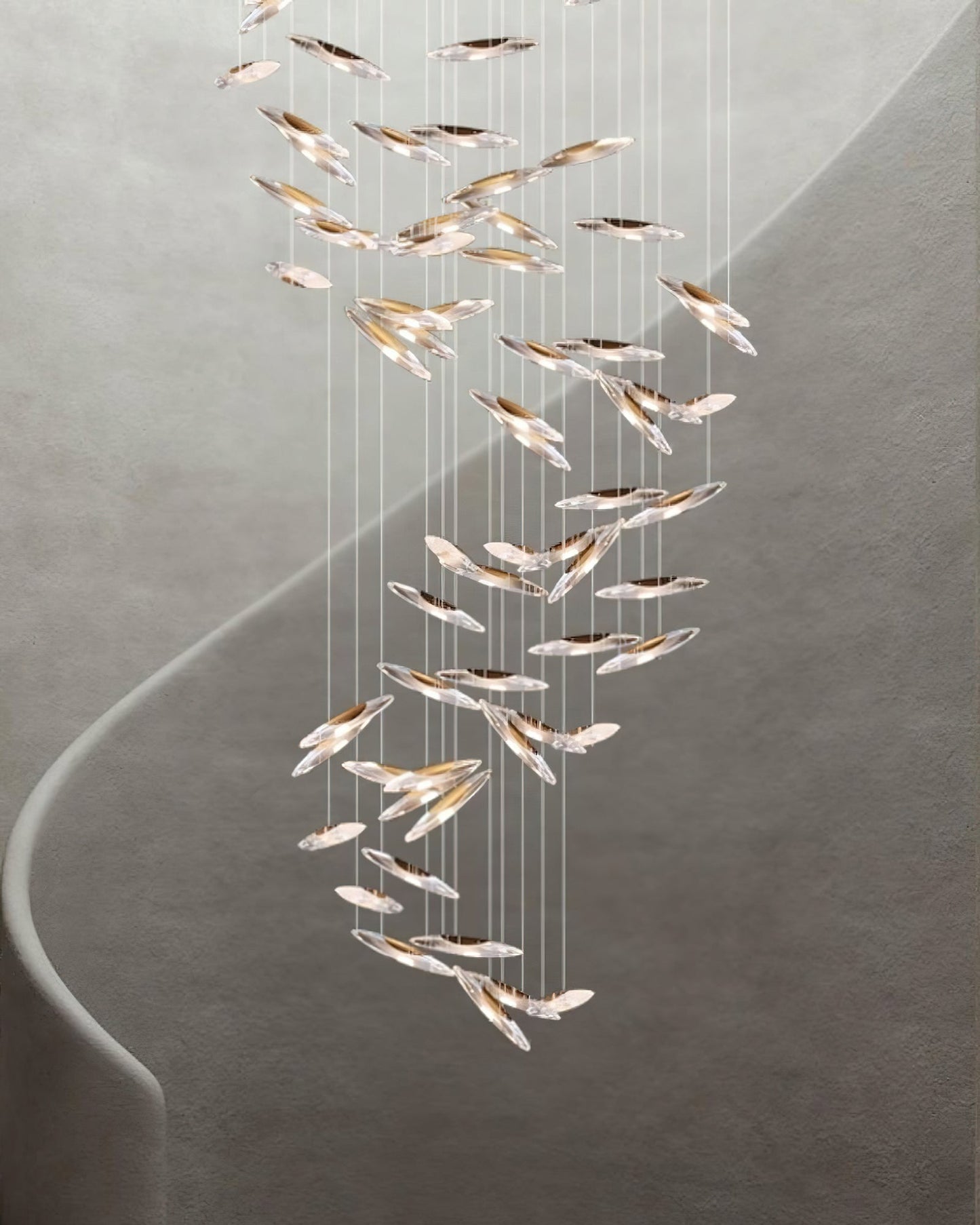 Elegant Moonlight Whispers Chandelier with Adjustable Brightness & Cry