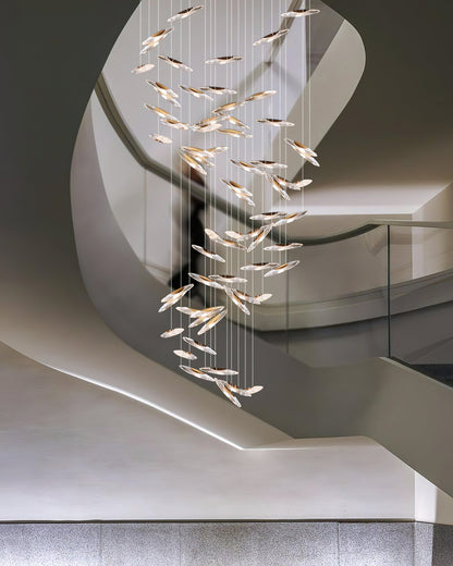 Elegant Moonlight Whispers Chandelier with Adjustable Brightness & Cry