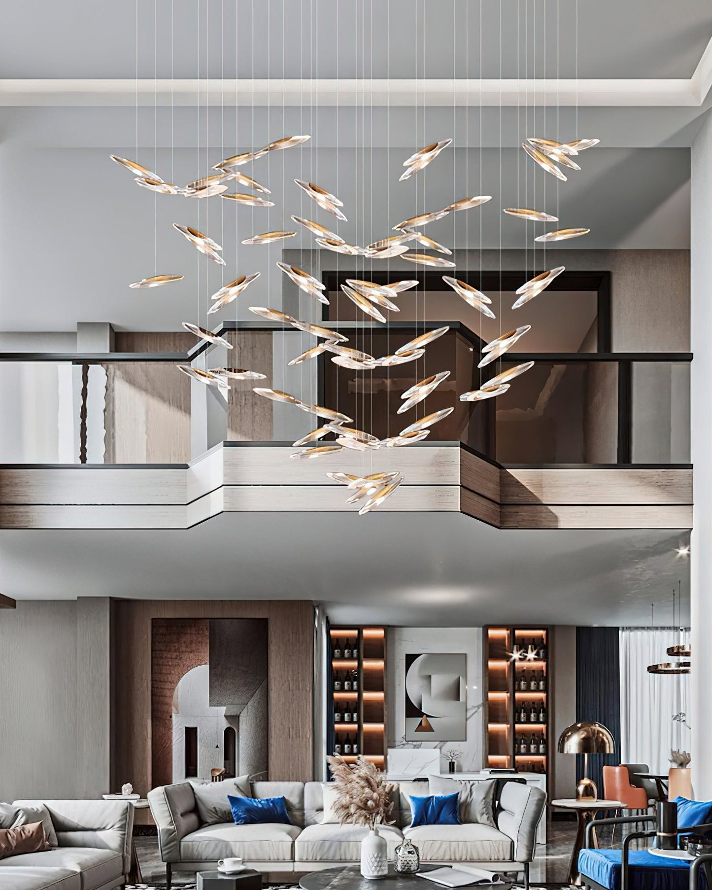 Elegant Moonlight Whispers Chandelier with Adjustable Brightness & Cry
