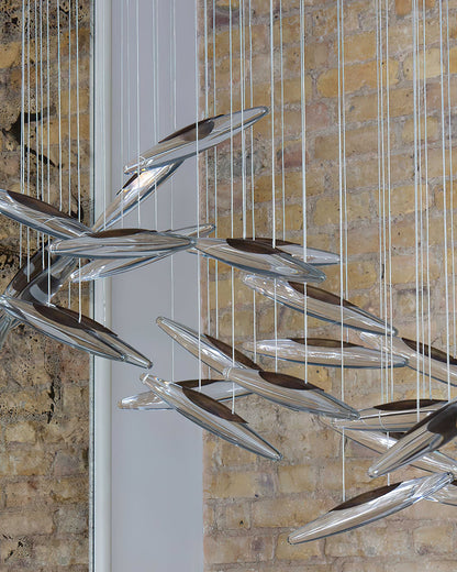 Elegant Moonlight Whispers Chandelier with Adjustable Brightness & Cry