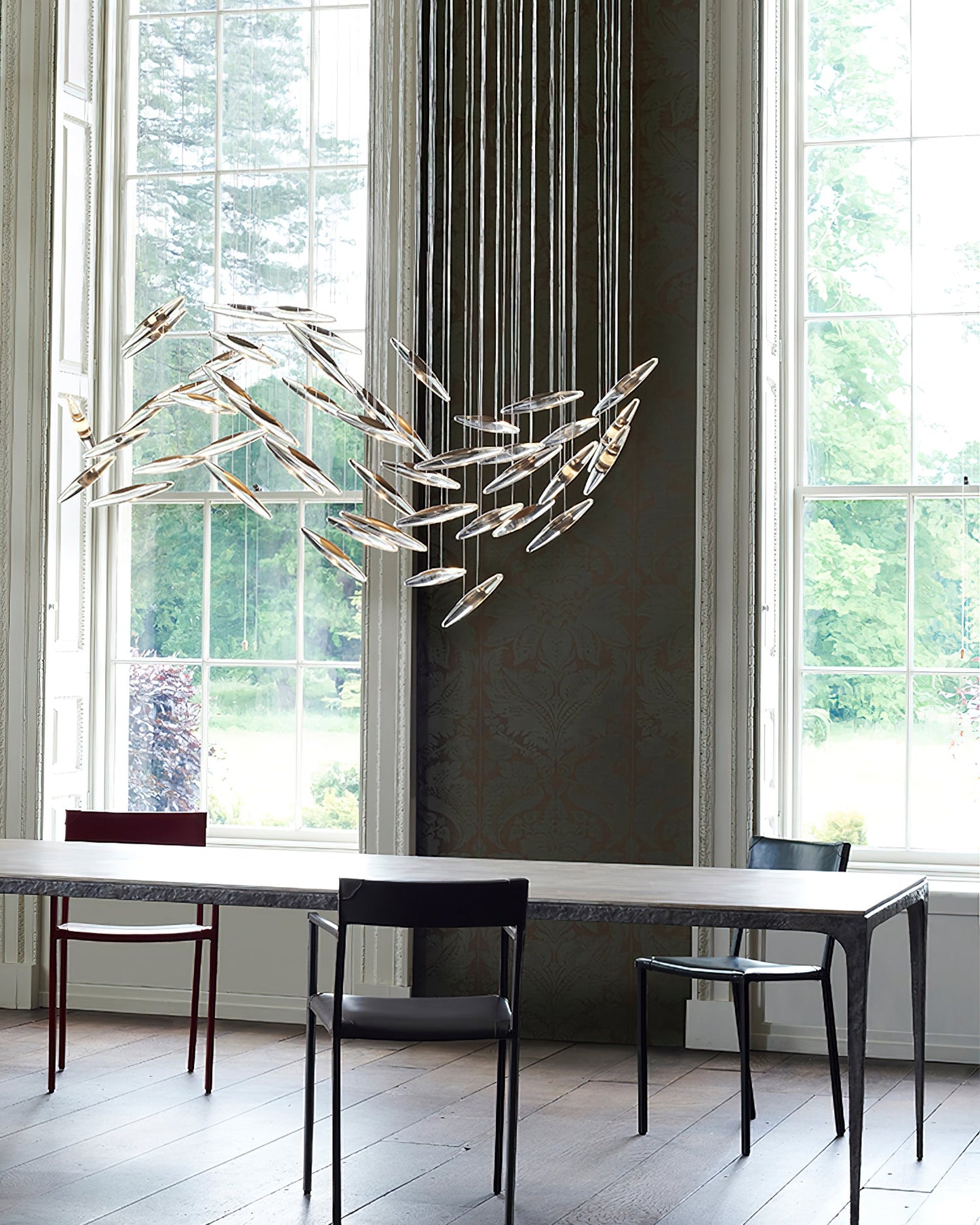 Elegant Moonlight Whispers Chandelier with Adjustable Brightness & Cry
