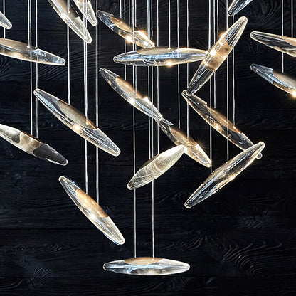 Elegant Moonlight Whispers Chandelier with Adjustable Brightness & Cry