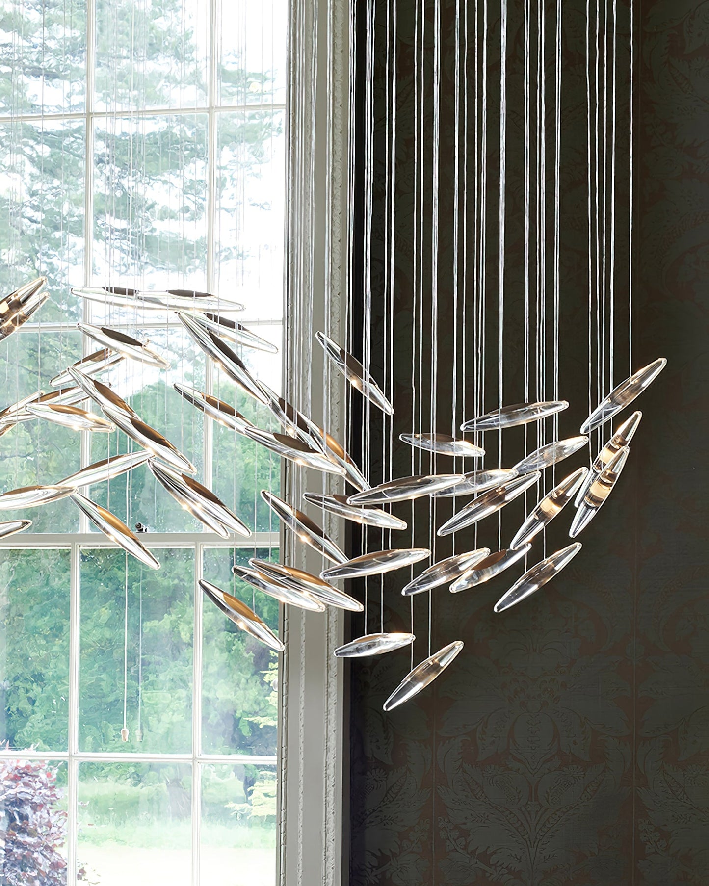 Elegant Moonlight Whispers Chandelier with Adjustable Brightness & Cry