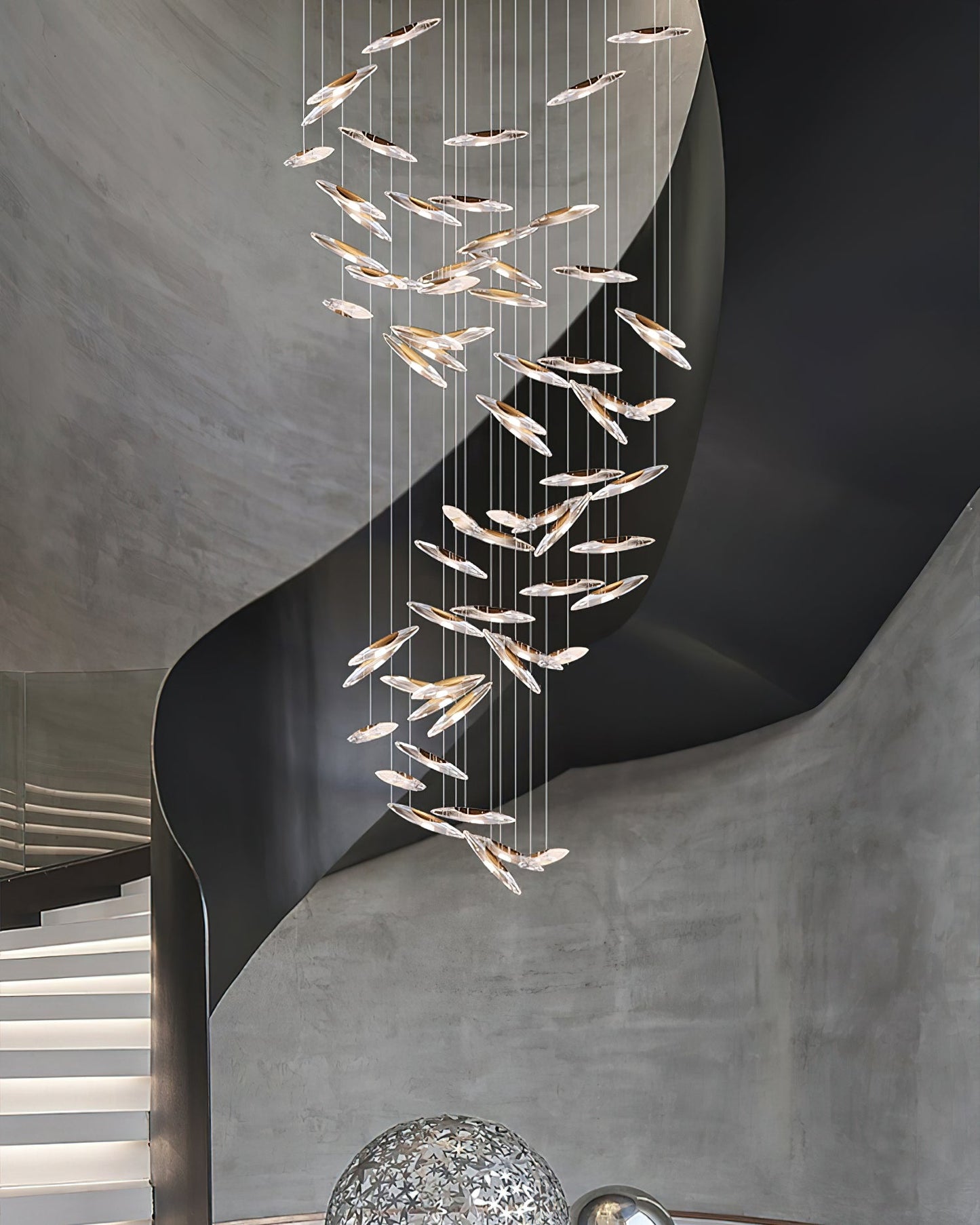 Elegant Moonlight Whispers Chandelier with Adjustable Brightness & Cry