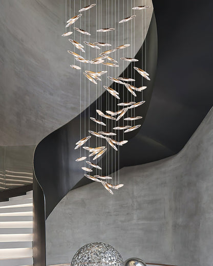 Elegant Moonlight Whispers Chandelier with Adjustable Brightness & Cry