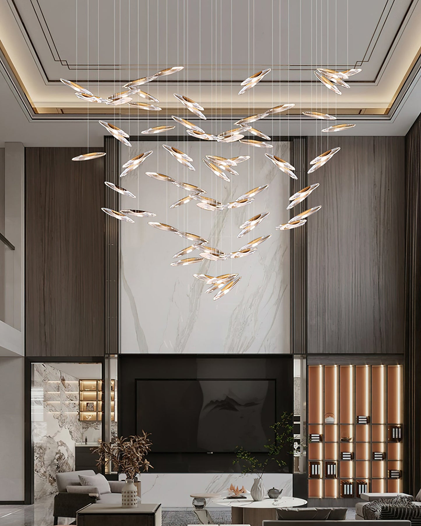 Elegant Moonlight Whispers Chandelier with Adjustable Brightness & Cry