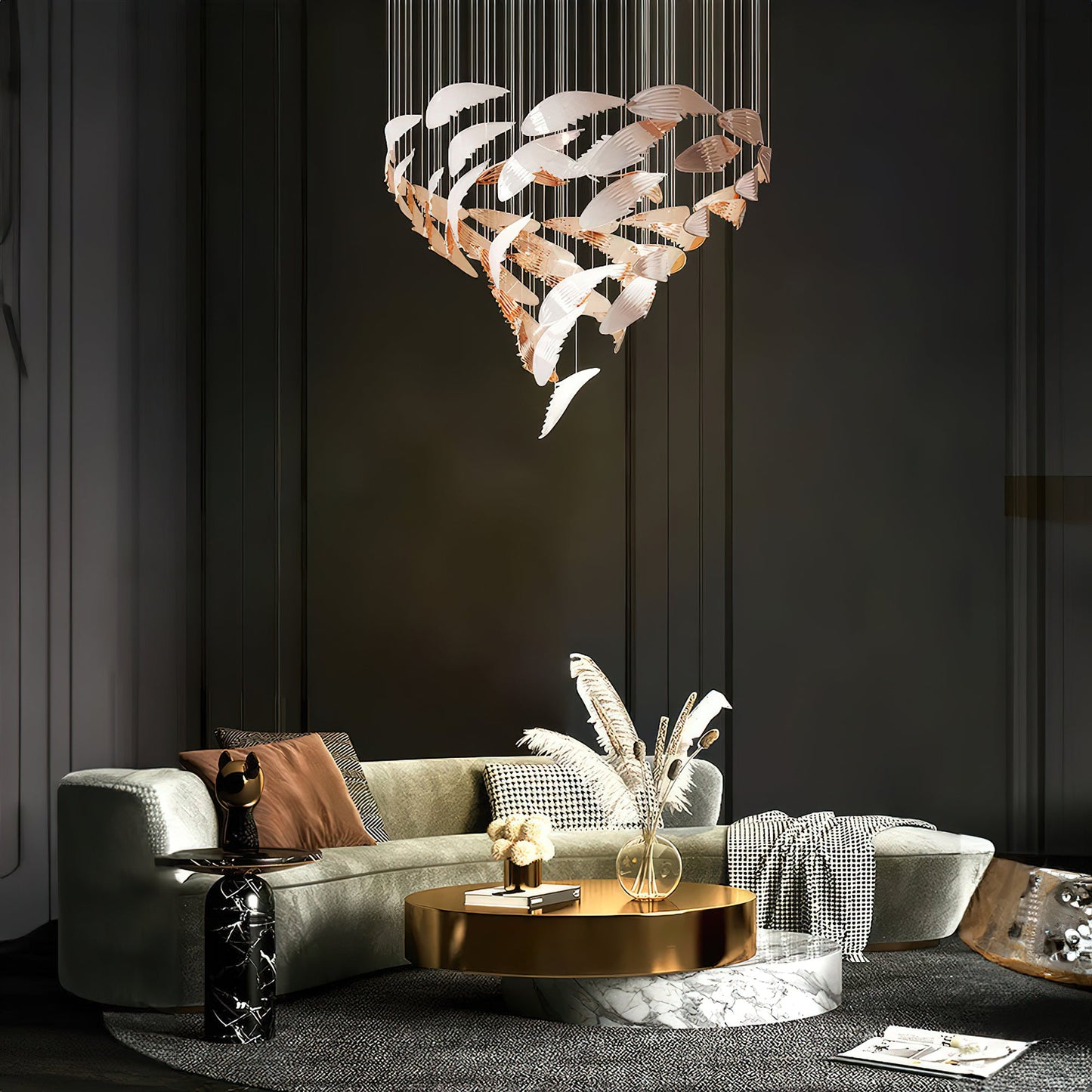 Elegant Bennett Chandelier - Modern Design with Adjustable Height & LE