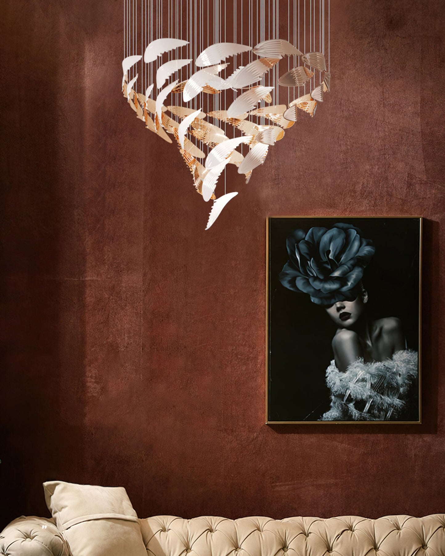 Elegant Bennett Chandelier - Modern Design with Adjustable Height & LE