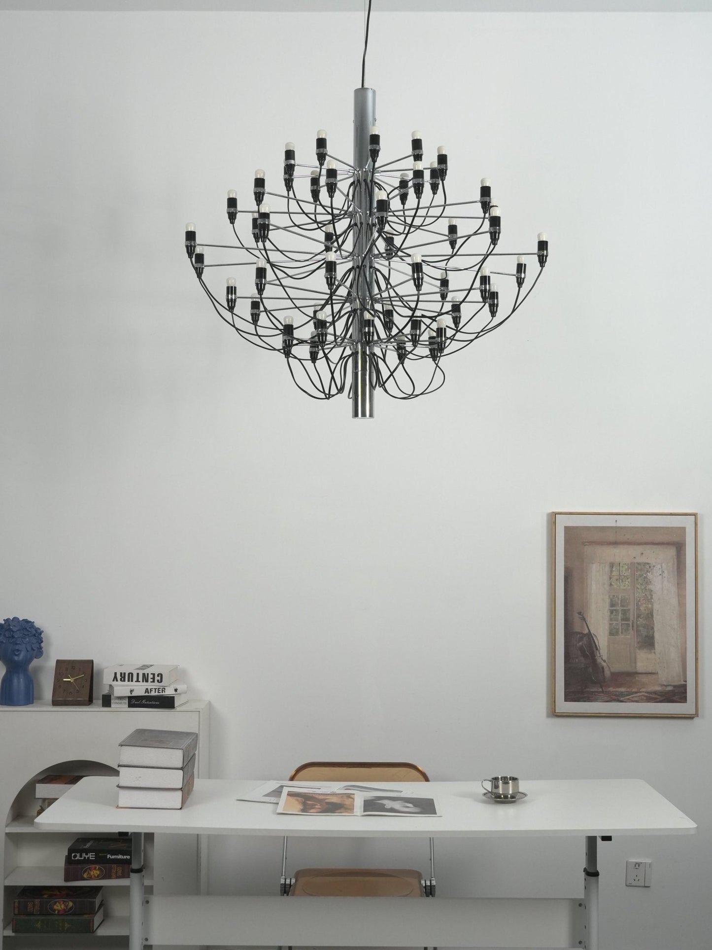 Elegant Tiered Branch Chandelier - Adjustable Height, LED Compatible