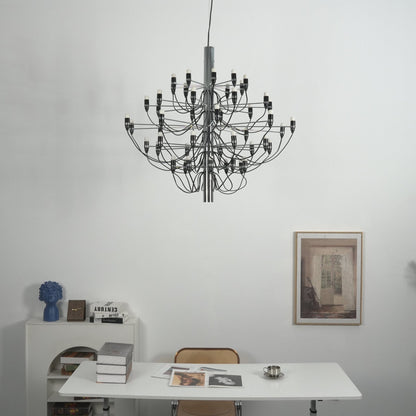 Elegant Tiered Branch Chandelier - Adjustable Height, LED Compatible