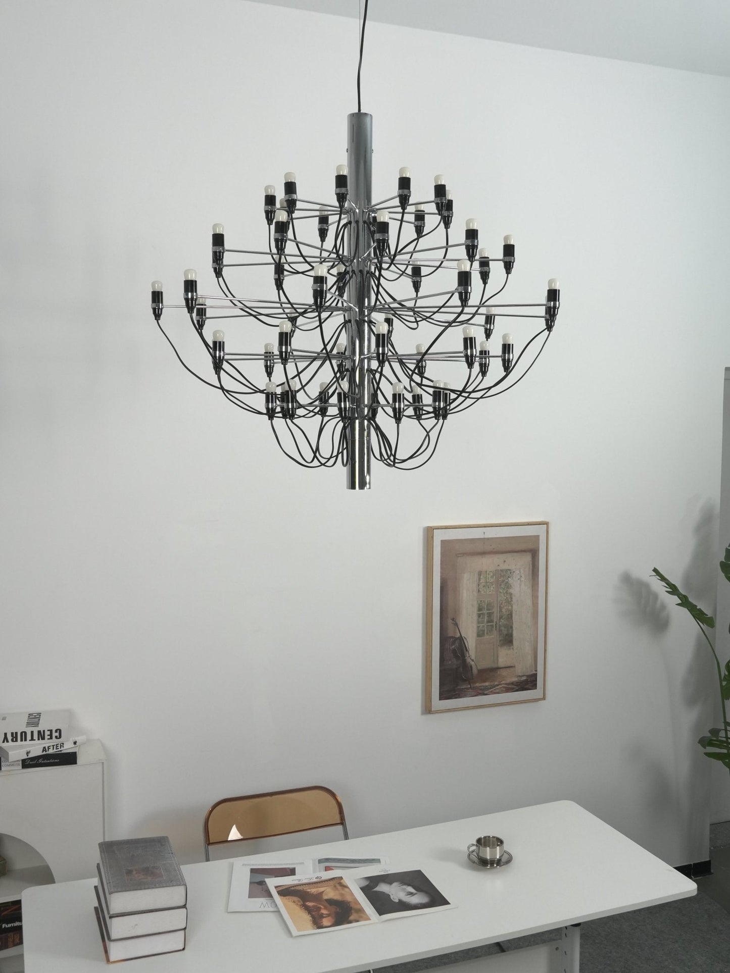 Elegant Tiered Branch Chandelier - Adjustable Height, LED Compatible
