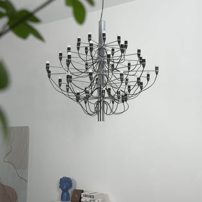 Elegant Tiered Branch Chandelier - Adjustable Height, LED Compatible