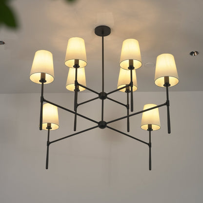 Modern Axial Chandelier - Adjustable Brightness & Elegant Design