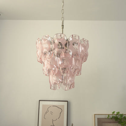 Frostelle Modern Glass Chandelier - Elegant Design, Adjustable Height