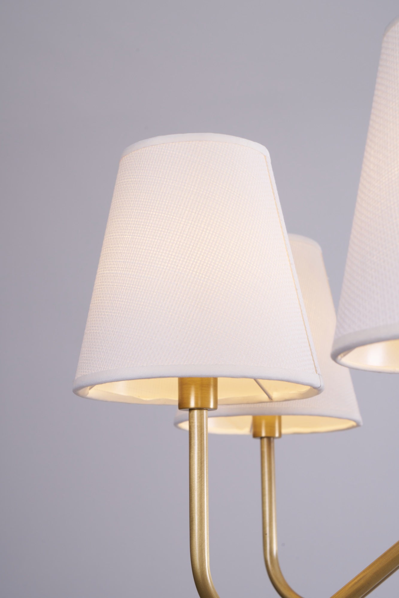 Opaluxe Brass Chandelier - Elegant Design with Adjustable Height & LED