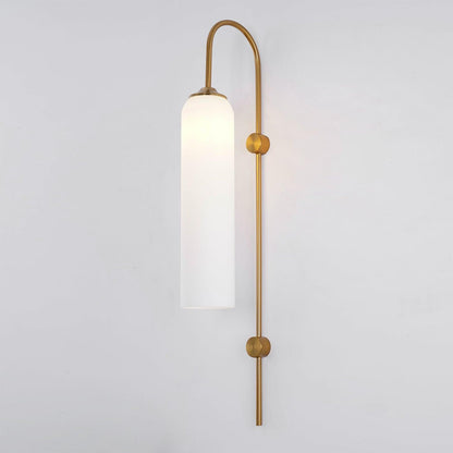 Sleek Modern Glass Wall Lamp with Adjustable Brightness & Energy Effic