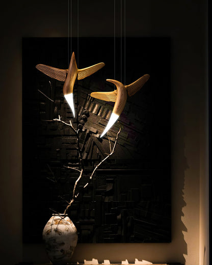 Elegant Dancer Chandelier - Crystal Accents & Adjustable Height