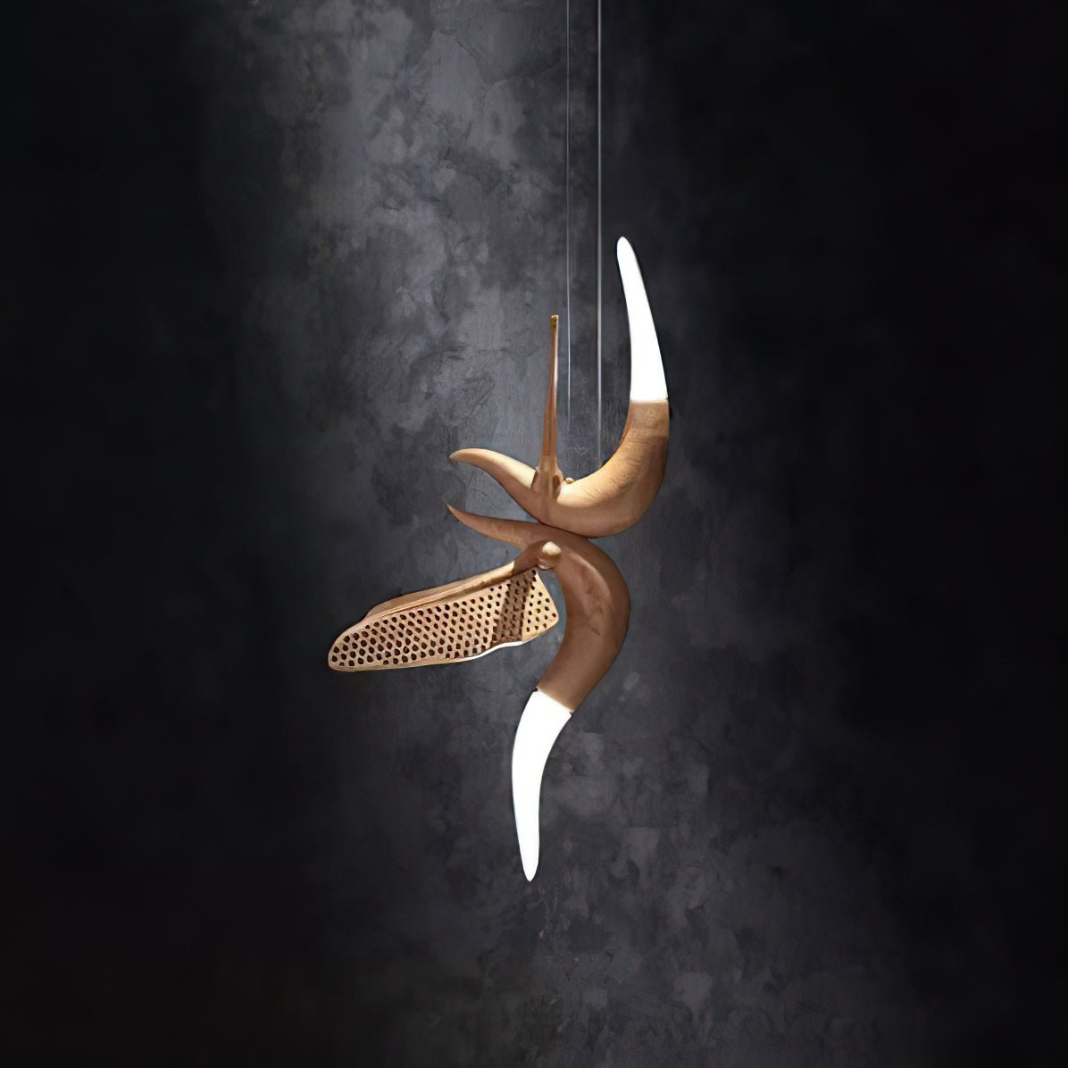 Elegant Dancer Chandelier - Crystal Accents & Adjustable Height
