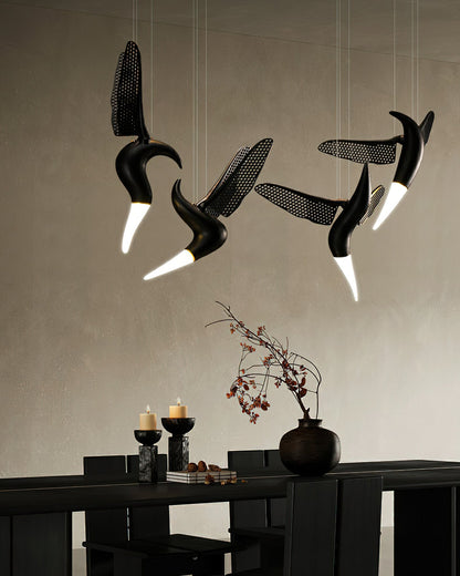 Elegant Dancer Chandelier - Crystal Accents & Adjustable Height