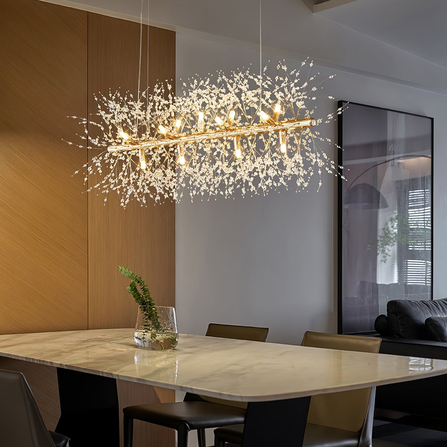 Dandelion Chandelier - Elegant Lighting Fixture with Adjustable Bright